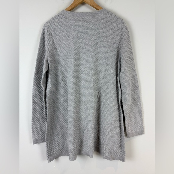 COS Women's Bubble Knit Melange Long Sleeve Pullover Crewneck Sweater - Picture 2 of 7